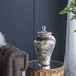 Ваза из стекла с крышкой и декоративными узорами Chinoiserie Ceramics варинант исполнения - 7 | Loft Concept в Барнауле