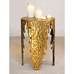 Столик дизайнерский Copper streaks варинант исполнения - 9 | Loft Concept в Барнауле