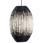 Подвесной светильник вертикальной овальной формы украшенный круглыми бусинами Gradient Oval Pendant Lamp  варинант исполнения - 1 | Loft Concept в Барнауле