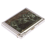Портсигар с газовой зажигалкой из натурального камня Серафинит Stone Cigarettes Cases варинант исполнения - 4 | Loft Concept в Барнауле