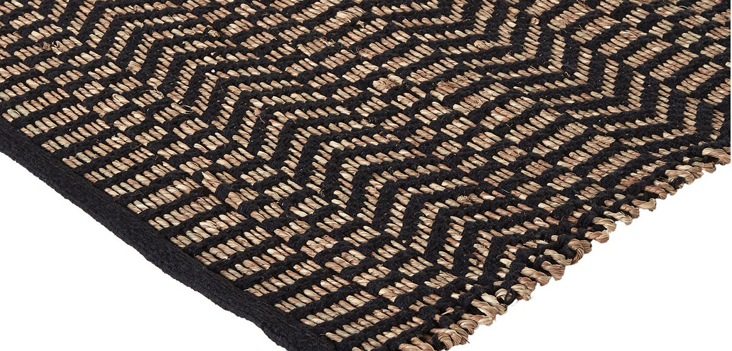 Ковер Zig Zag Carpet black Ковер Zig Zag Carpet black - Loft-Concept в Барнауле