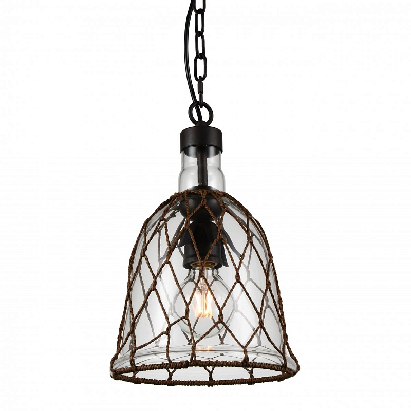 Подвесной светильник bell fishnet pendant lamp Черный Подвесной светильник bell fishnet pendant lamp Черный в Барнауле | Loft Concept