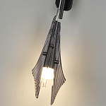 Бра черного цвета с плафоном из рельефного стекла Glass Pod варинант исполнения - 9 | Loft Concept в Барнауле