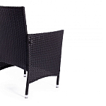 Обеденный комплект из искуственного ротанга Vintara черный варинант исполнения - 3 | Loft Concept в Барнауле