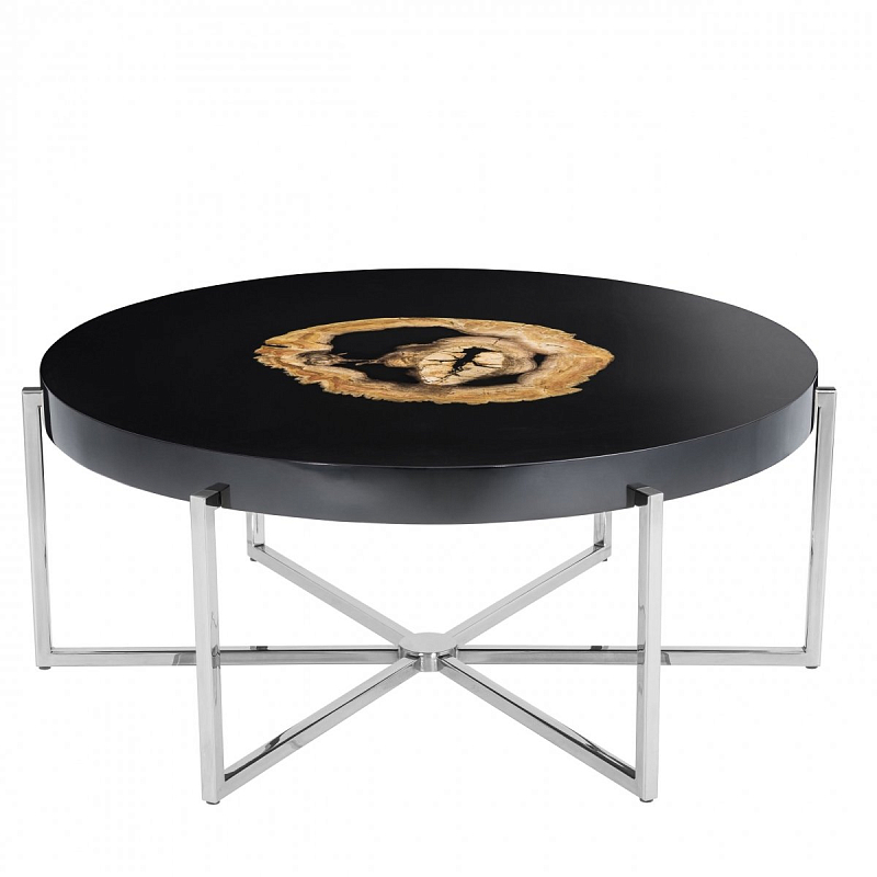 Журнальный стол Eichholtz Coffee Table Pompidou Черный Никель Журнальный стол Eichholtz Coffee Table Pompidou Черный Никель в Барнауле | Loft Concept