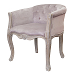 Кресло низкое в стиле прованс Розовый Велюр Louis French Armchair  варинант исполнения - 3 | Loft Concept в Барнауле