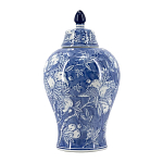 Ваза с крышкой в китайском стиле Гранатовое дерево Blooming Pomegranate варинант исполнения - 3 | Loft Concept в Барнауле