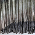 Пейзаж из нитей Макраме Wall decor Black and White Landscape варинант исполнения - 4 | Loft Concept в Барнауле