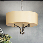 Люстра подвесная с цилиндрическим абажуром кремового цвета Natural Concepts варинант исполнения - 3 | Loft Concept в Барнауле