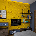 Гипсовая 3D Панель M-41 A, B варинант исполнения - 3 | Loft Concept в Барнауле