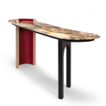 Консоль с овальной столешницей со светодиодной подсветкой Ruby варинант исполнения - 1 | Loft Concept в Барнауле