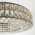 Круглая люстра с хрустальным декором Langlais Crystal Chrome Chandelier варинант исполнения - 2 | Loft Concept в Барнауле