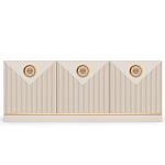 ТВ-тумба с 3-мя фактурными дверцами Satin Furniture варинант исполнения - 2 | Loft Concept в Барнауле