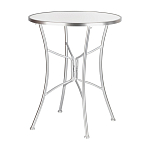 Столик приставной с круглой столешницей на серебристом основании Scenical Table варинант исполнения - 1 | Loft Concept в Барнауле