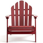 Уличное кресло из массива акации Adirondack Wooden Chair Red варинант исполнения - 2 | Loft Concept в Барнауле