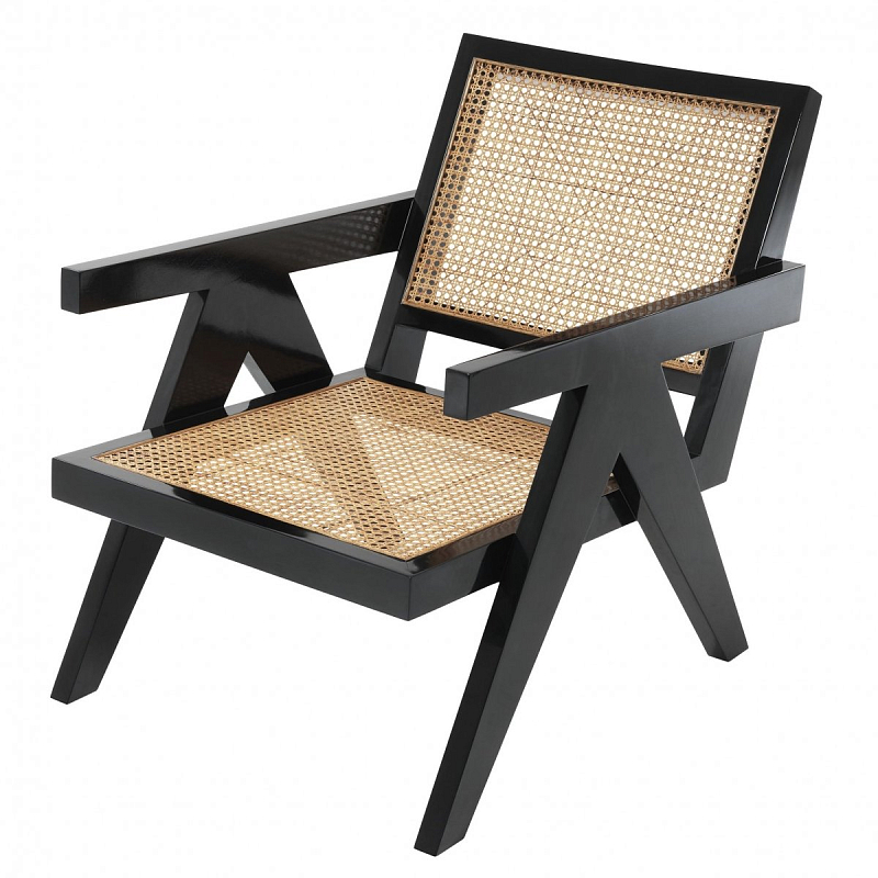 Кресло Eichholtz Chair Adagio Черный Бежевый Кресло Eichholtz Chair Adagio Черный Бежевый в Барнауле | Loft Concept