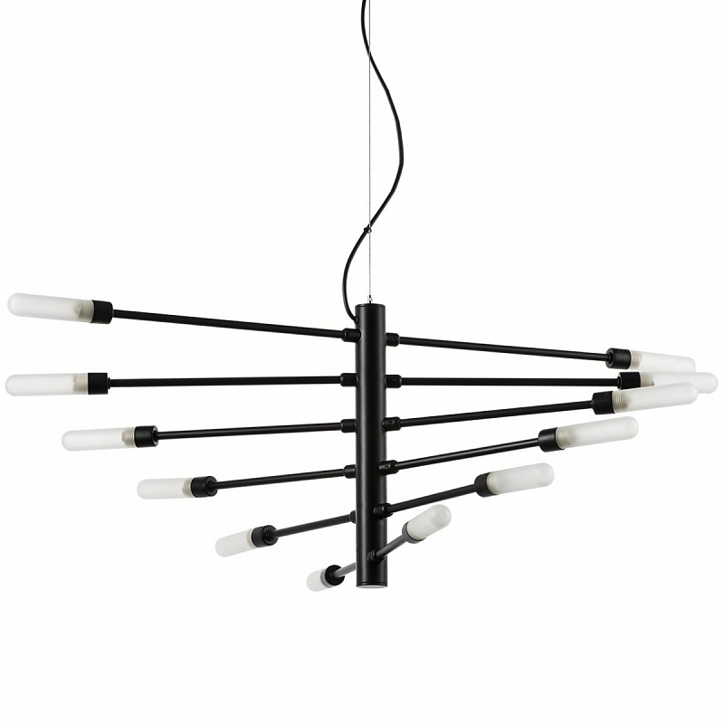 Люстра Gradenigo Chandelier 12 Черный Белый Люстра Gradenigo Chandelier 12 Черный Белый в Барнауле | Loft Concept