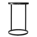 Кофейный столик круглый чёрный Compact Loft варинант исполнения - 1 | Loft Concept в Барнауле