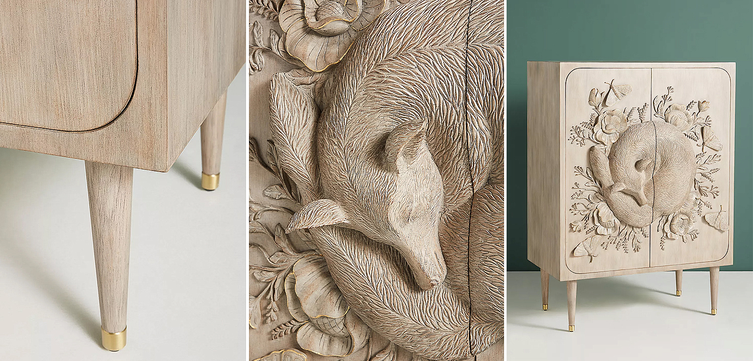 Шкаф Handcarved Land & Sky Cabinet Шкаф Handcarved Land & Sky Cabinet - Loft-Concept в Барнауле