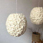 Светильник вязаный из шерсти Wool Oval варинант исполнения - 1 | Loft Concept в Барнауле