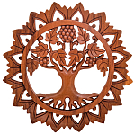 Панно из дерева круглое Osier Panel With Trees варинант исполнения - 1 | Loft Concept в Барнауле