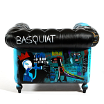 Кресло "Баския и Уорхол" Basquiat Warhol graffiti chair натуральная кожа варинант исполнения - 5 | Loft Concept в Барнауле