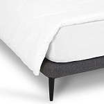 Кровать с большим мягким изголовьем Unity Dark Grey Bed варинант исполнения - 3 | Loft Concept в Барнауле