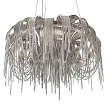 Люстра подвесная круглая с изогнутыми металлическими дугами и ниспадающими цепочками 65 см Atlantis Chain варинант исполнения - 16 | Loft Concept в Барнауле