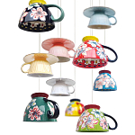 Подвесные светильники в виде чаши с цветочным орнаментом Flower Reversal варинант исполнения - 2 | Loft Concept в Барнауле