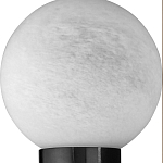 Бра цилиндрической формы чёрного цвета с 2-мя плафонами Marble Glow варинант исполнения - 5 | Loft Concept в Барнауле