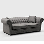 Мебельная ткань Шенилл серый цвет 142 см T4-46 варинант исполнения - 7 | Loft Concept в Барнауле