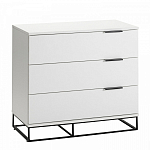 Комод белый с 3-мя ящиками Strict Lines  варинант исполнения - 1 | Loft Concept в Барнауле