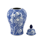 Ваза с крышкой в китайском стиле Гранатовое дерево Blooming Pomegranate варинант исполнения - 4 | Loft Concept в Барнауле