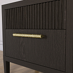 Прикроватная Тумбочка Primo с двумя ящиками Темный орех варинант исполнения - 3 | Loft Concept в Барнауле