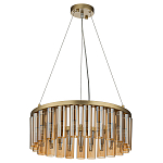 Люстра со стеклянными цилиндрическими плафонами Luminous Cylinders Amber Round варинант исполнения - 2 | Loft Concept в Барнауле