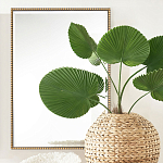 Зеркало прямоугольное в фактурной золотой раме Reflective Fabric варинант исполнения - 5 | Loft Concept в Барнауле