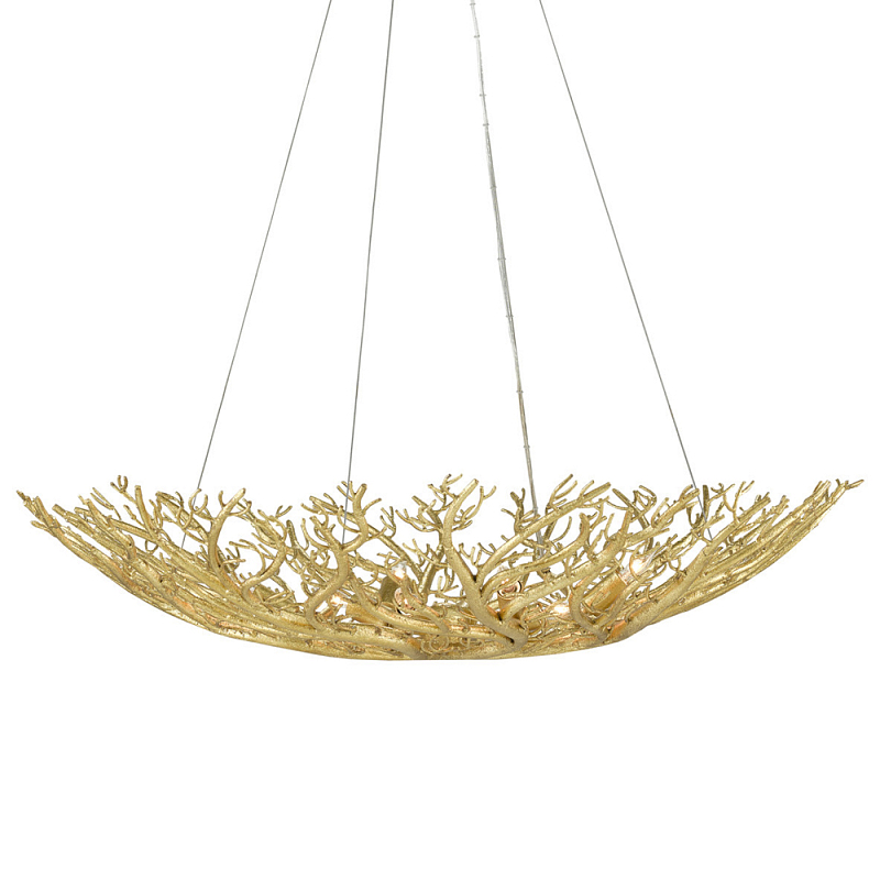 Люстра в форме золотой чаши из кораллов Coral Decor Золотой Люстра в форме золотой чаши из кораллов Coral Decor Золотой в Барнауле | Loft Concept
