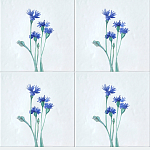 Плитка с узором Васильки варинант исполнения - 1 | Loft Concept в Барнауле