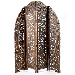 Ширма с  орнаментом ручная резьба Indian Antique Furniture варинант исполнения - 1 | Loft Concept в Барнауле