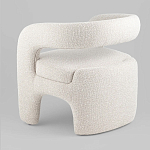 Кресло дизайнерское для лаунж зоны жемчужного цвета Pearl Lounge варинант исполнения - 6 | Loft Concept в Барнауле