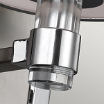 Бра цвета хром с белым цилиндрическим стеклянным плафоном Feiss варинант исполнения - 4 | Loft Concept в Барнауле