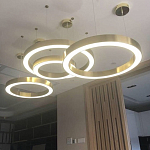 Люстра Light Ring Horizontal Латунь варинант исполнения - 2 | Loft Concept в Барнауле