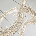 Двухъярусная кольцевая люстра с хрустальным декором Gilbertine Crystal Wavy Ring Chandelier варинант исполнения - 4 | Loft Concept в Барнауле