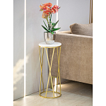 Столик дизайнерский Beige marble варинант исполнения - 6 | Loft Concept в Барнауле