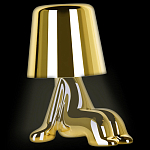 Настольная лампа фигурная цвета золото с гладким абажуром Высота 16 см Sophia варинант исполнения - 3 | Loft Concept в Барнауле