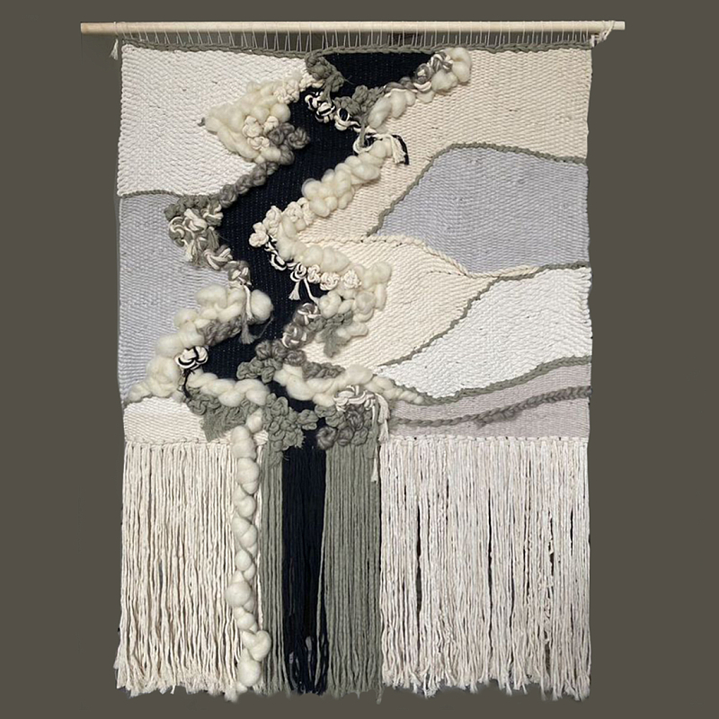 Панно ручная работа Черно-Белый Природный Орнамент  Белый Черный в Барнауле | Loft Concept 