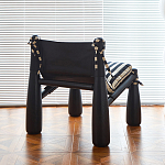 Кресло черно-белое со съемными подушками Celebrity варинант исполнения - 3 | Loft Concept в Барнауле