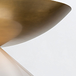 Подвесной светильник латунного цвета с конусовидным белым плафоном Quintiesse варинант исполнения - 12 | Loft Concept в Барнауле