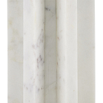 Настольная лампа мраморная с тканевым цилиндрическим абажуром Sharpened варинант исполнения - 1 | Loft Concept в Барнауле