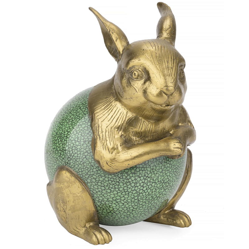 Фигурка A rabbit in a shell Золотой Зеленый Фигурка A rabbit in a shell Золотой Зеленый в Барнауле | Loft Concept